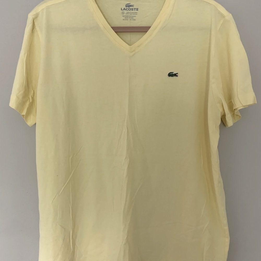 Lacoste Men's V-Neck Pima Cotton Jersey T-Shirt